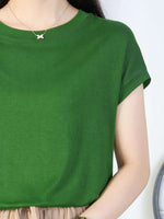 Plus Size Round Neck Short Sleeve T-Shirt