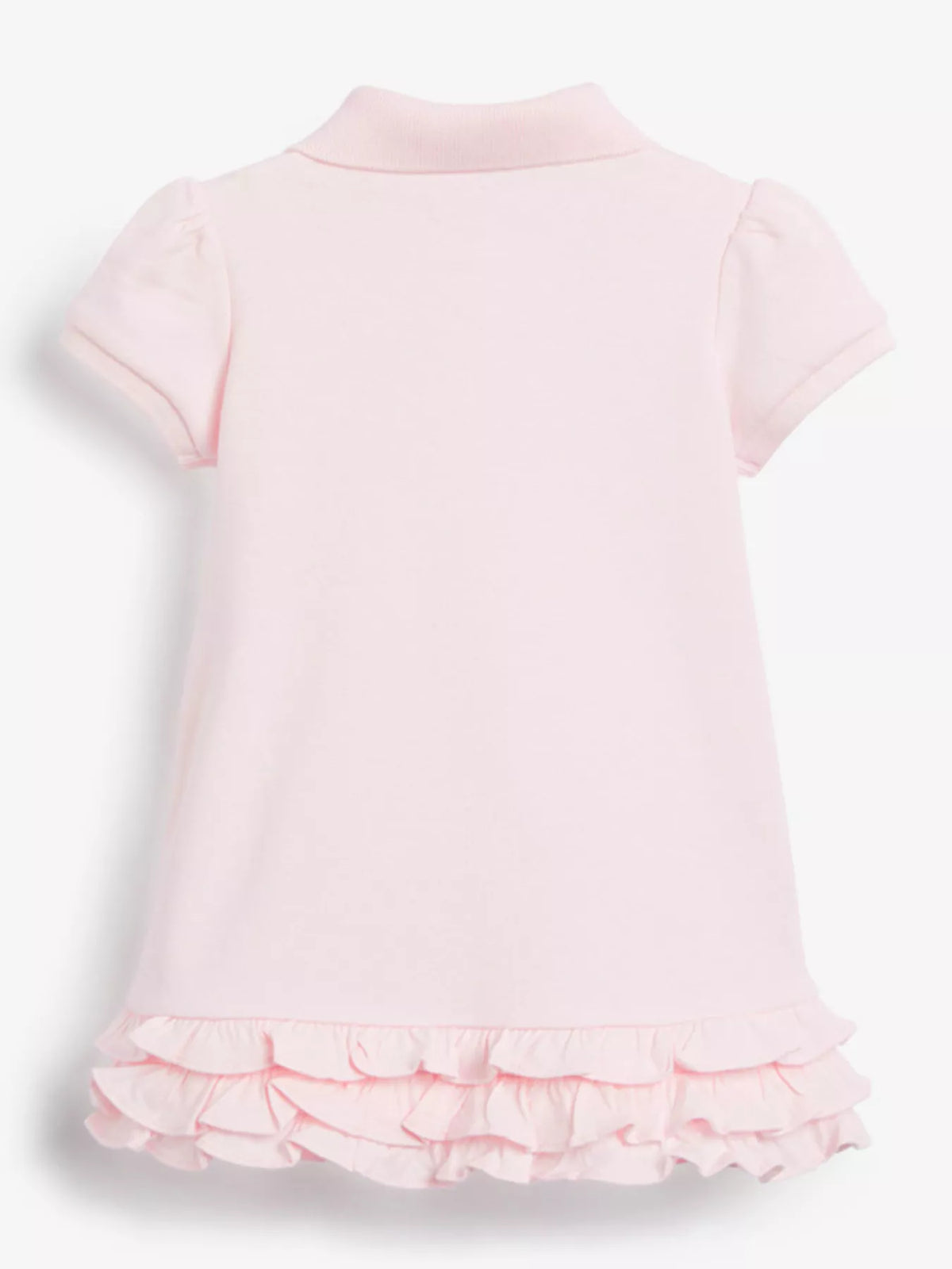 Children's Rainbow Ruffle Hem Polo Dress
