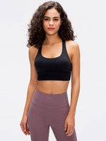 Millennia Crisscross Scoop Neck Active Tank - Ladyez