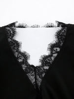 Lace Trim Bodycon Mini Dress