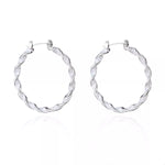 Christmas Twisted Hoop Earrings