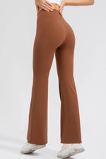 High Waist Straight Active Pants - Ladyez