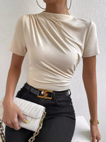 Ruched Short Sleeve T-Shirt