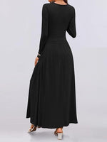 Long Sleeve Maxi Dress with Pockets