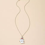 Halloween Cute Ghost Pendant Necklace