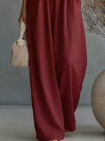 Full Size Half Sleeve Wide-Leg Jumpsuit Plus Size