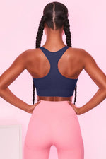 Scoop Neck Wide Strap Active Bra - Ladyez