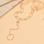 18K Gold-Plated Chain Cross Bracelet