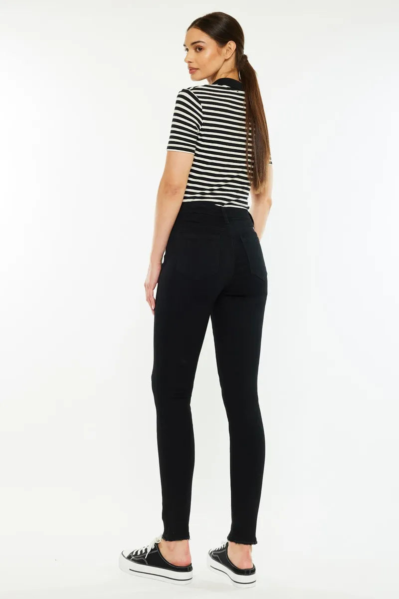 Kancan Distressed High Rise Super Skinny Jeans - Ladyez