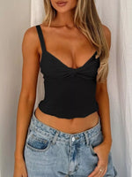 Twist-Front Cropped Cami