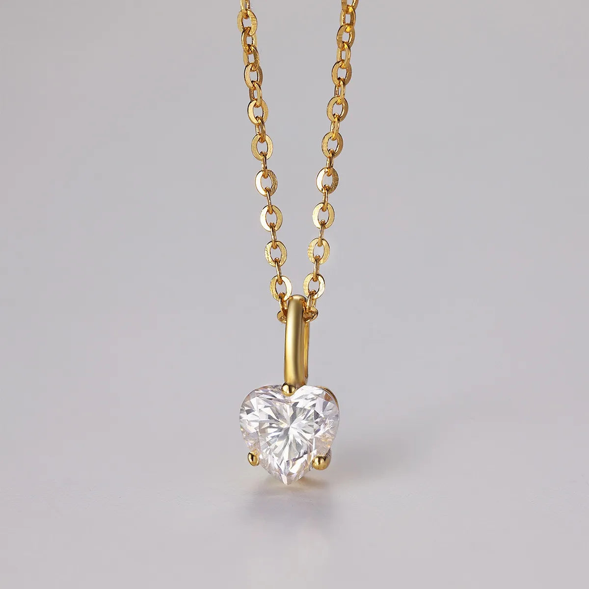 Heart Shape Pendant Necklace - Ladyez