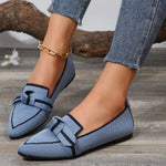 Point Toe Mesh Flat Slip-Ons