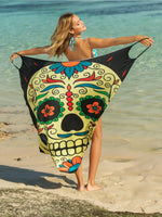 Printed Spaghetti Strap Cover Up - Ladyez