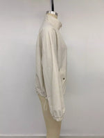 Zip-Up Dropped Shoulder Jacket