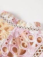 Floral Lace Detail Maxi Dress