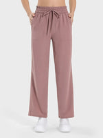 Millennia Drawstring Pocketed Active Pants - Ladyez