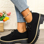 Lace-Up Platform Loafers