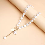 18K Gold-Plated Pearl Drop Necklace