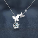 1 Carat Moissanite 925 Sterling Silver Pendant Necklace