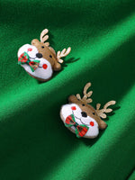 Children's Reindeer Embroidered Christmas Cape Outerwear