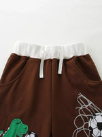 Children's Ball Graphic T-shirt and Shorts Set