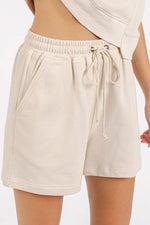 Mittoshop French Terry Crew Neck Top and Shorts Set