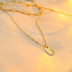 18K Gold-Plated Double Layered Necklace