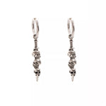 Halloween Skull Chain Drop Earrings