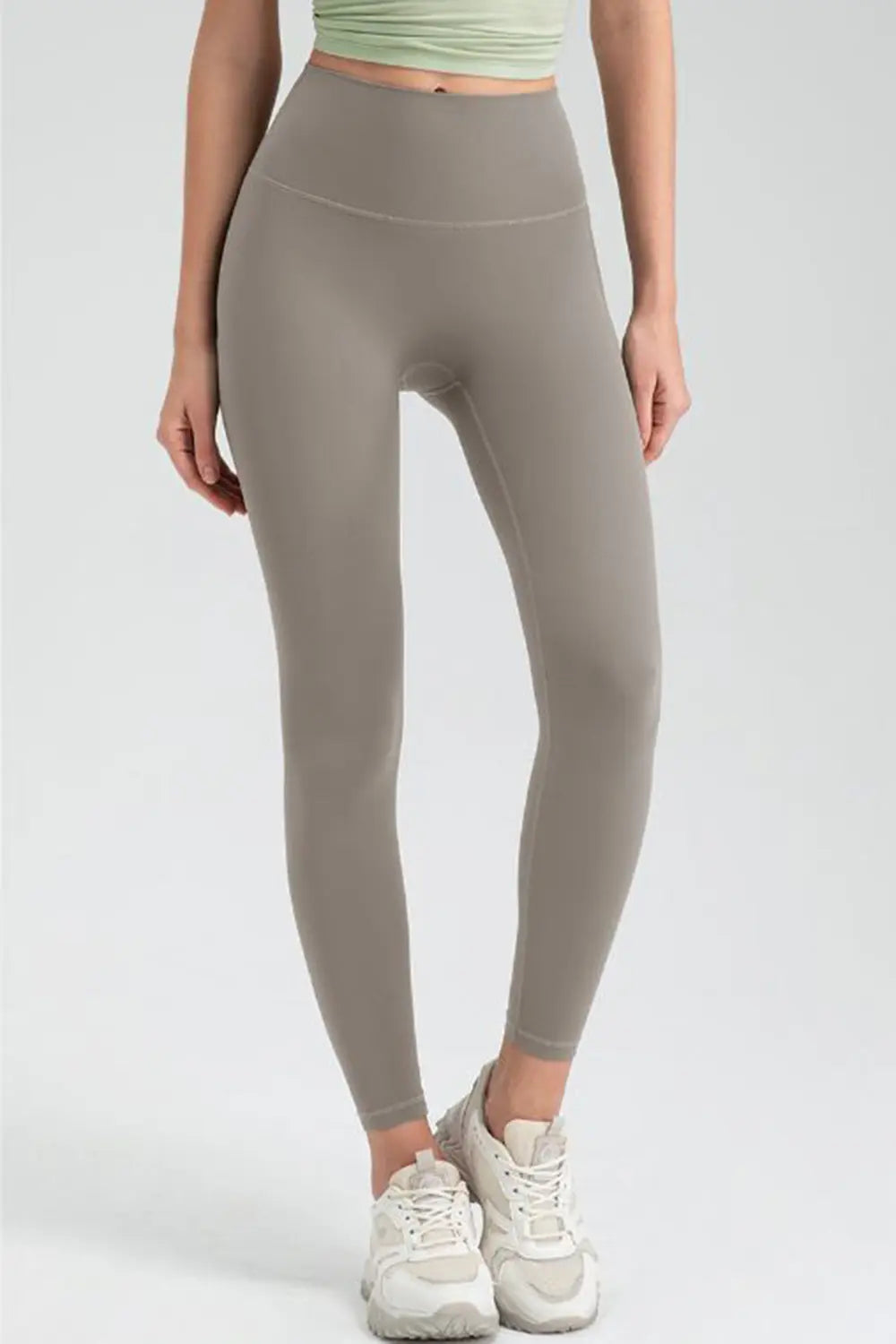 Wide Waistband High Waist Sport Leggings - Ladyez
