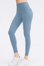 Slim Fit Wide Waistband Long Sports Pants - Ladyez