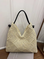 Woven Straw Shoulder Bag