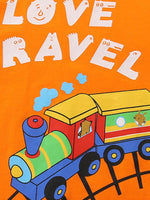 Children's 'Love Travel' Train Graphic T-Shirt