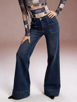 High-Waisted Flare Leg Jeans