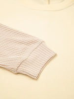 2 in 1 Faux Two Piece Patchwork Round Neck Sweatshirt