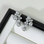 Pearl Cluster Earrings