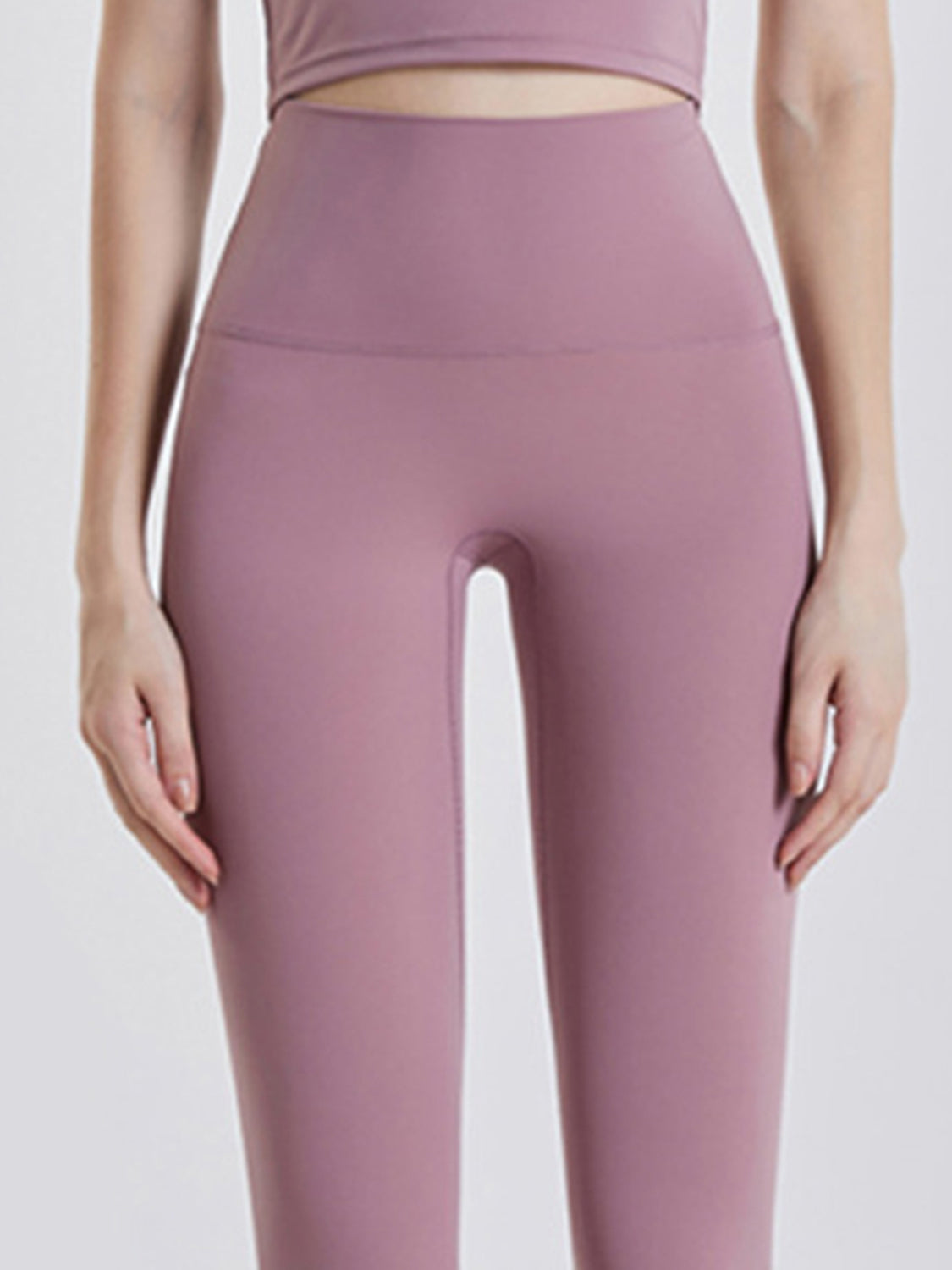 Wide Waistband Sports Leggings - Ladyez