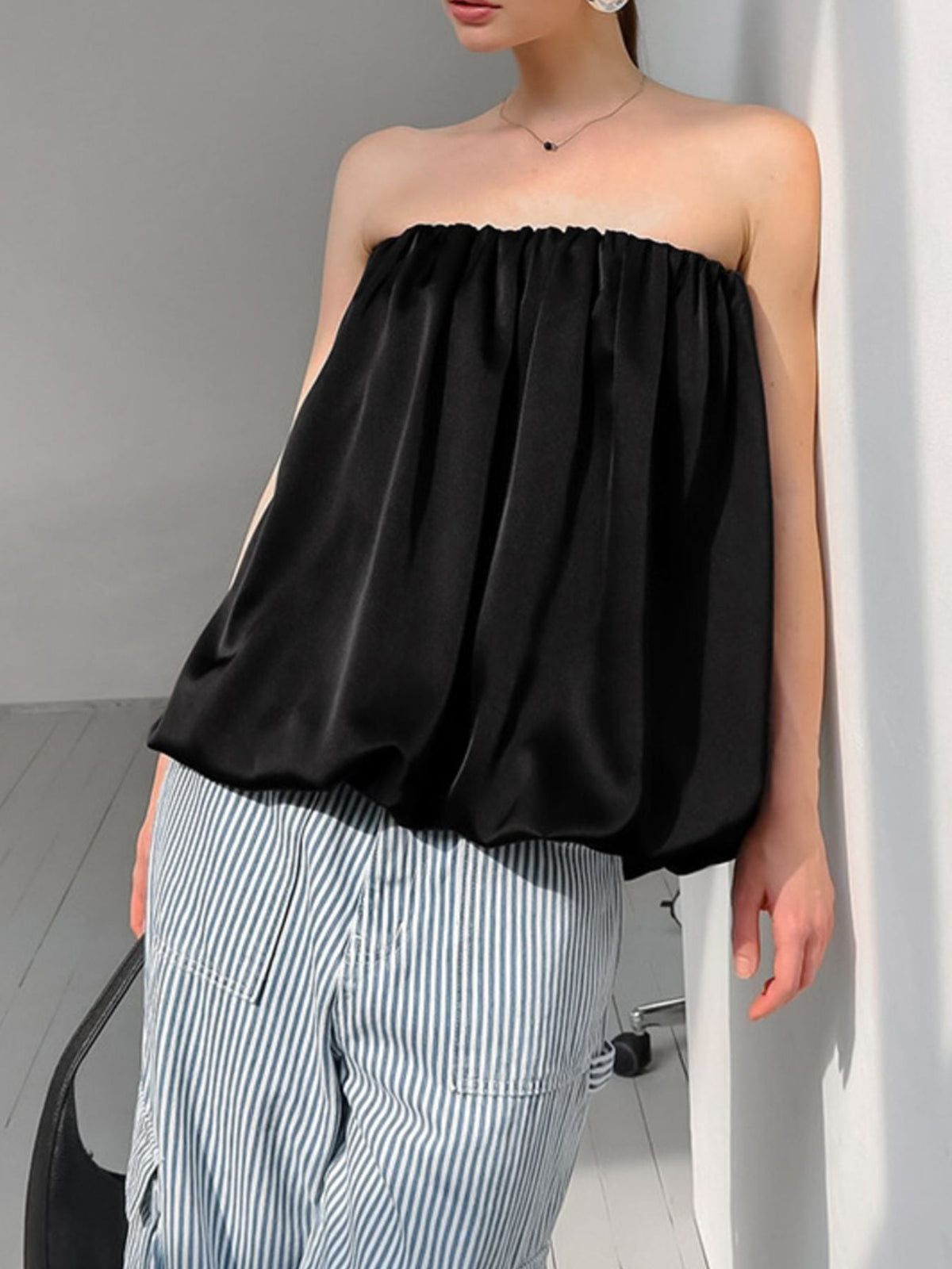 Bubble Hem Tube Top