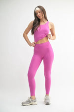 MONO B Venice Cloud Light Sculpt High-Waisted Leggings - Ladyez