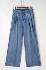 High-Waisted Wide-Leg Jeans