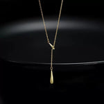 925 Sterling Silver Y-Shaped Pendant Necklace