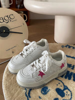 Star Pattern Lace Up Sneakers
