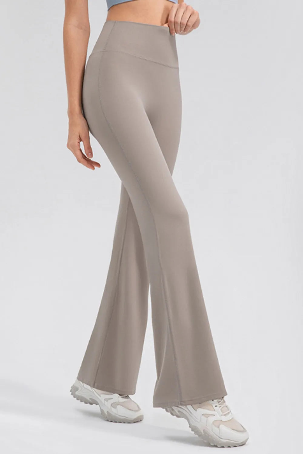 High Waist Straight Active Pants - Ladyez