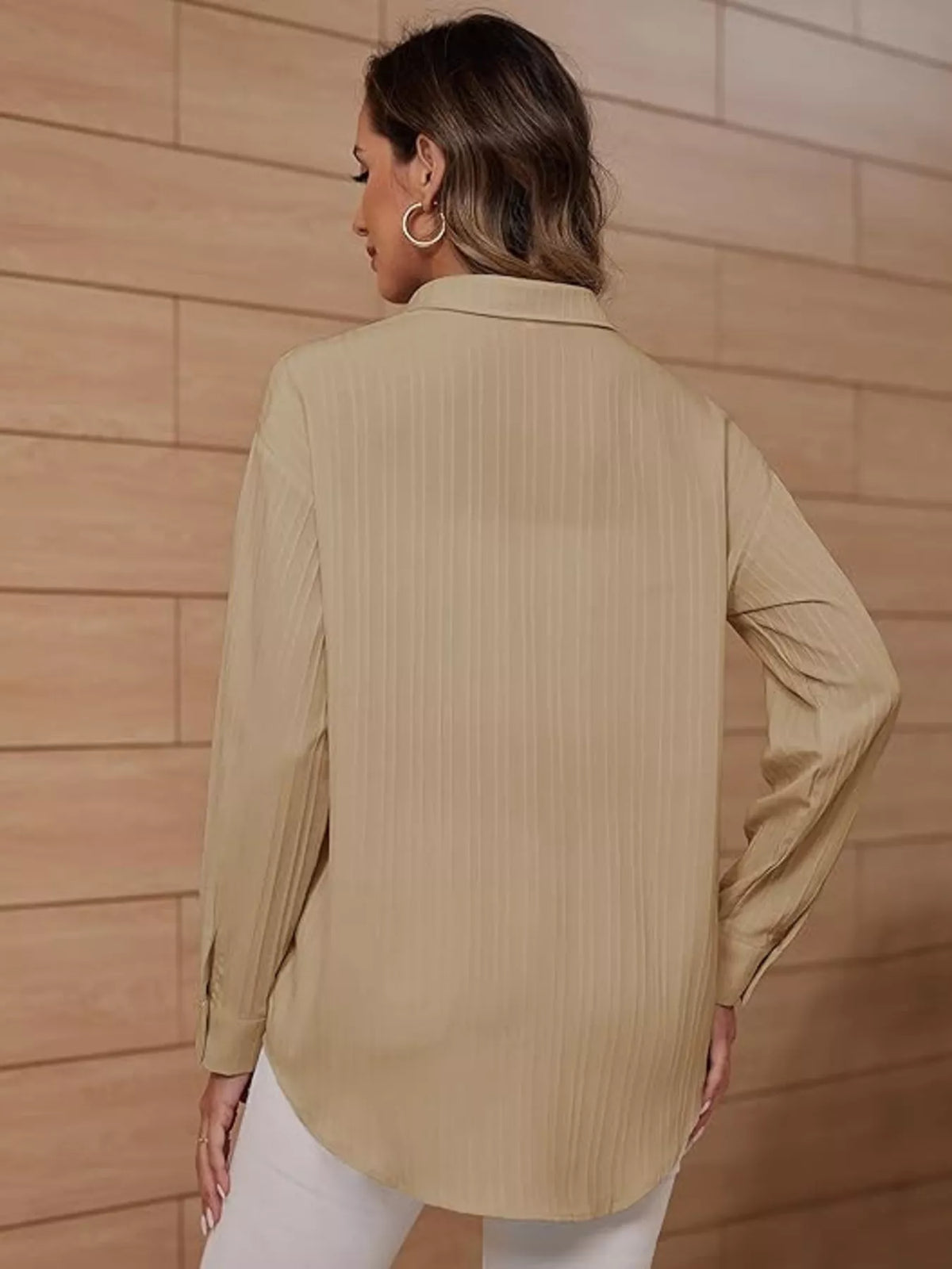 Textured Button-Down Shirt