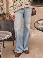 Washed Wide Leg Jeans