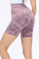 Wide Waistband Sports Shorts - Ladyez