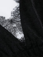 Lace Deep V-Neck Maxi Dress - Ladyez