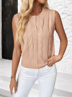 Cable Knit Sweater Vest