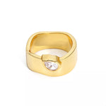 18K Gold-Plated Minimalist Design Ring