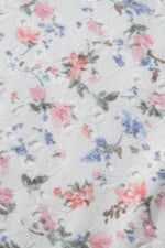 Floral Textured Square Neck Sleeveless Bodysuit - Ladyez