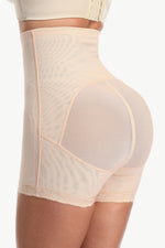 Full Size Hook-and-Eye Shaping Shorts - Ladyez
